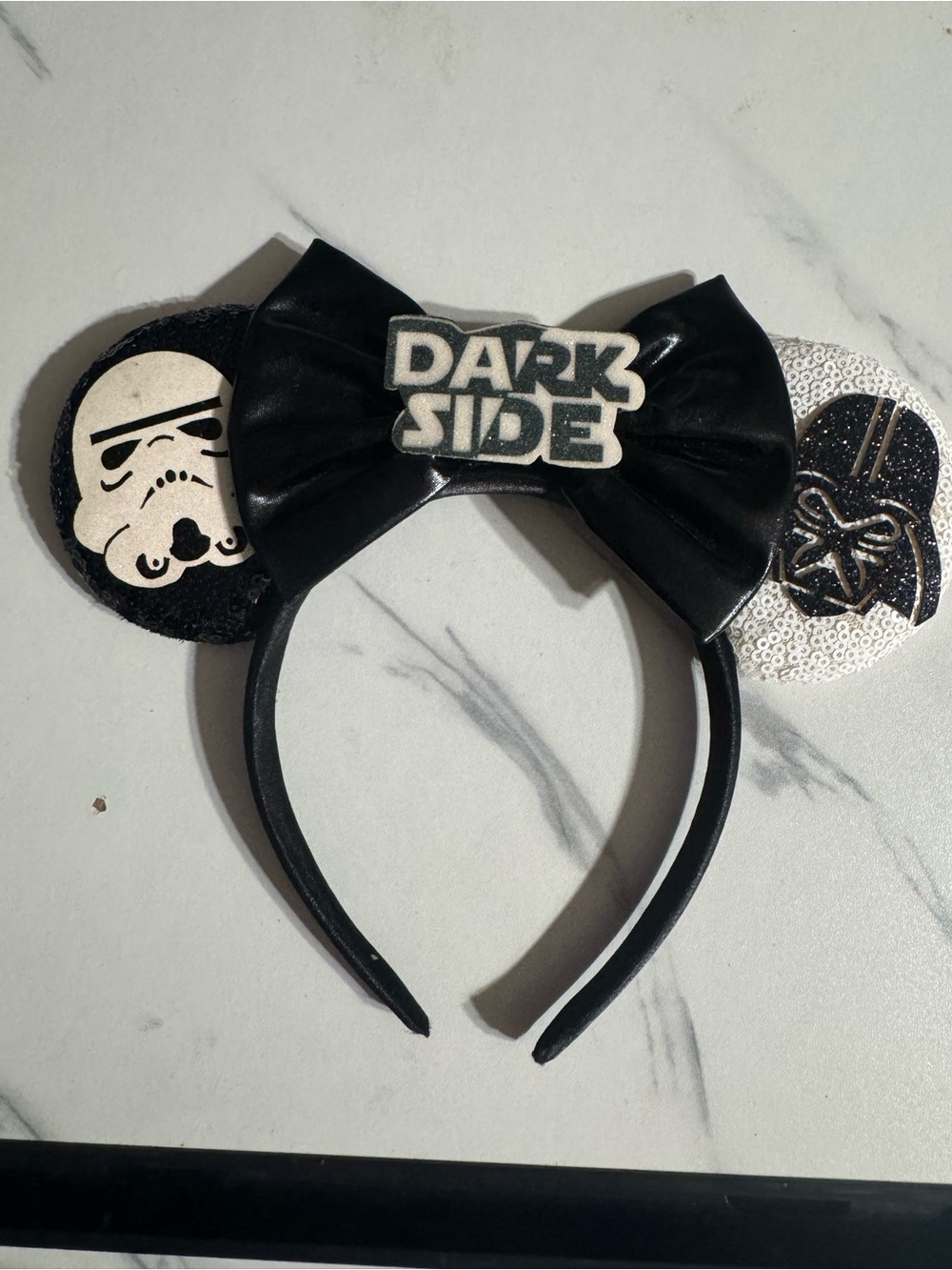 Disney Black 'Dark Side' Star Wars Ears Headband - Picture 1 of 1